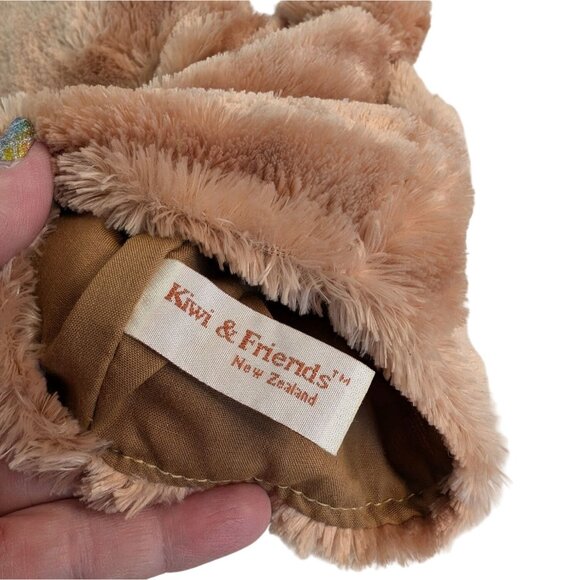 Kiwi & Friends Brown Kiwi Bird Hand Puppet 10" Black New Zealand Bow Ribbon - Picture 3 of 5